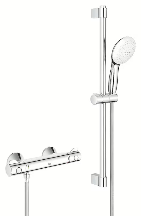 Grohe Grohtherm 800 termostatická sprchová baterie v chromu se sprchovou soupravou s tyčí