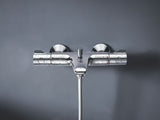 Termostatická nástěnná vanová baterie Grohe Grohtherm 800 v chromovém provedení s přepínačem vana sprcha.