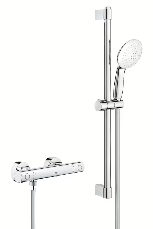 Grohe Grohtherm 800 Cosmopolitan termostatická sprchová baterie v chromu se sprchovou soupravou s tyčí