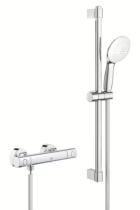 Grohe Grohtherm 800 Cosmopolitan termostatická sprchová baterie v chromu se sprchovou soupravou s tyčí