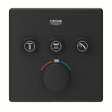 Podomítková termostatická sprchová baterie Grohe Grohtherm SmartControl v provedení phantom black