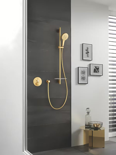Podomítková termostatická sprchová baterie Grohe Grohtherm SmartControl v provedení brushed cool sunrise