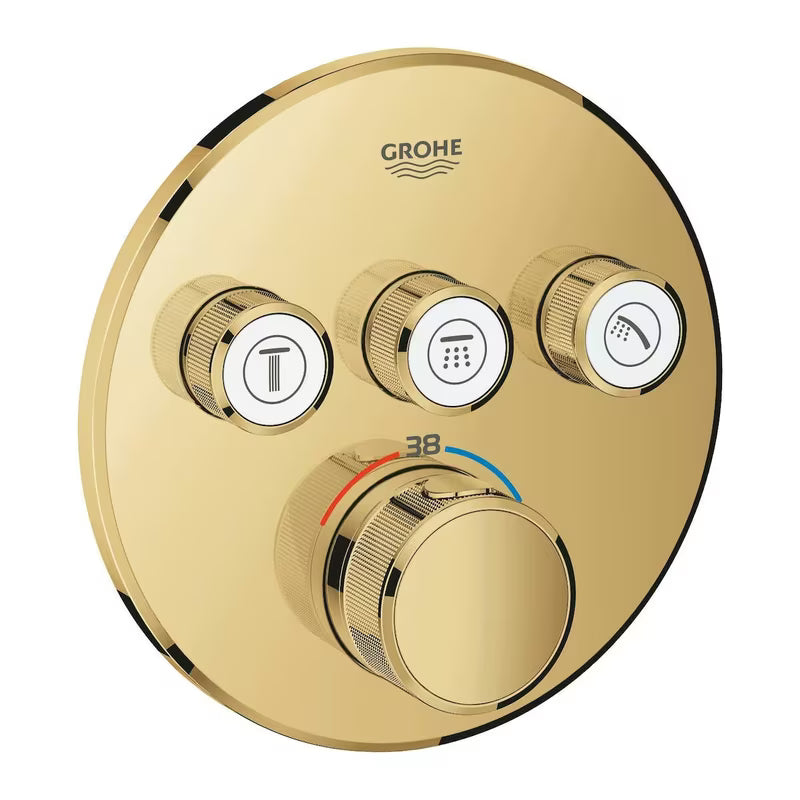 Podomítková termostatická sprchová baterie Grohe Grohtherm Smartcontrol v provedení Cool Sunrise