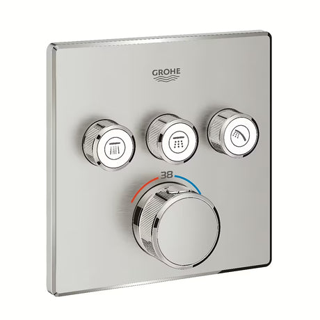 Grohe Grohtherm SmartControl podomítková termostatická sprchová baterie v provedení supersteel