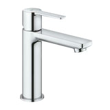 Chromová páková umyvadlová baterie Grohe Lineare s clic-clacem a minimalistickým designem