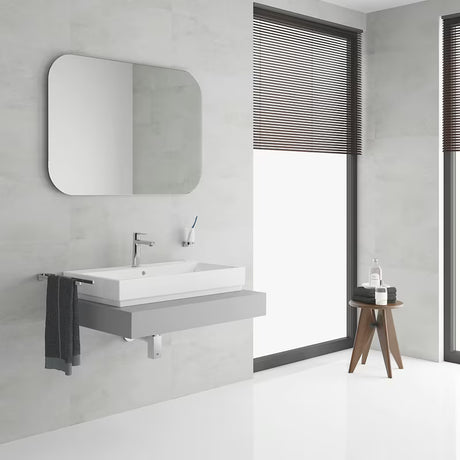 Chromová páková umyvadlová baterie Grohe Lineare s clic-clacem a minimalistickým designem