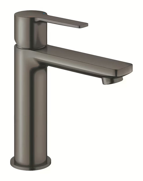 Umyvadlová páková baterie Grohe Lineare v povrchu kartáčovaný hard graphite se standardní výpustí