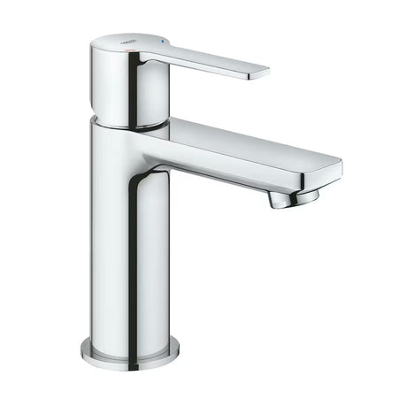 Chromová páková stojánková umyvadlová baterie Grohe Lineare s clic-clacem