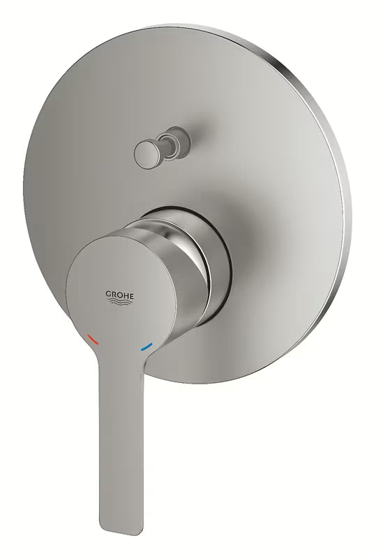 Potinkinė svirtinis dušo maišytuvas Grohe Lineare, supersteel apdailos, su 2 krypčių perjungikliu