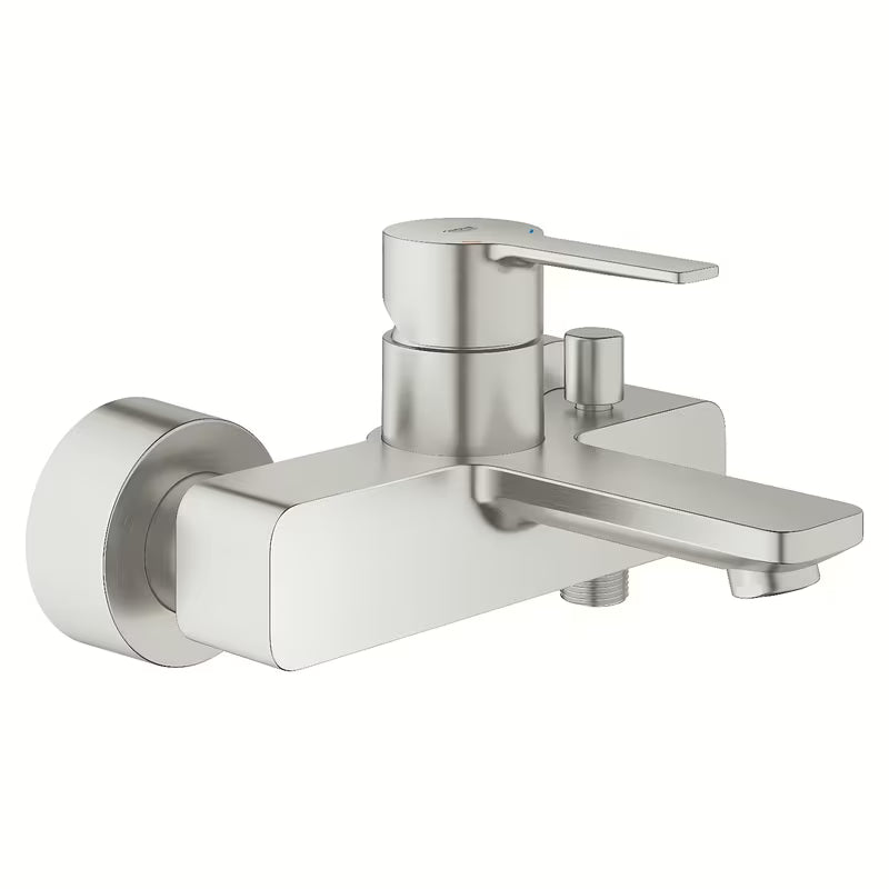 Nástěnná vanová baterie Grohe Lineare v provedení supersteel s pákovým ovládáním