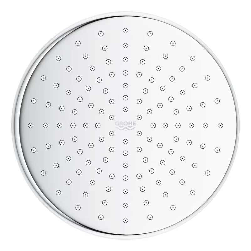 Chromová hlavová sprcha Grohe New Tempesta 210 s proudem Rain a technologiemi DreamSpray a SpeedClean.
