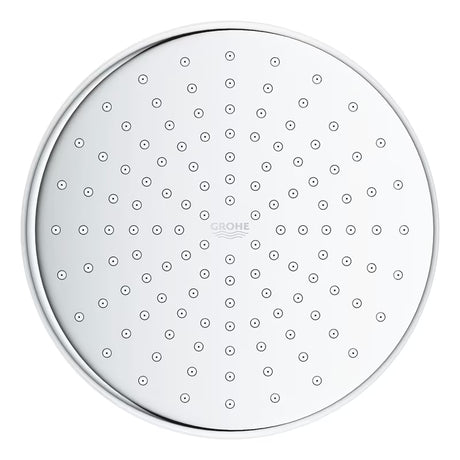 Chromová hlavová sprcha Grohe New Tempesta 210 s proudem Rain a technologiemi DreamSpray a SpeedClean.