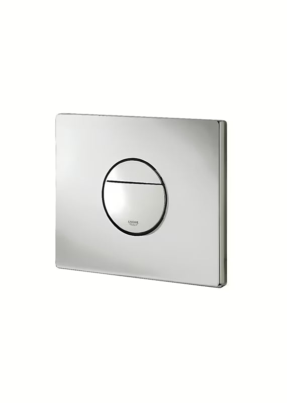 Chromové ovládací splachovací tlačítko Grohe Nova Cosmopolitan s duálním splachováním a funkcí start/stop