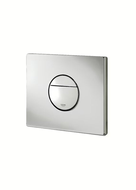 Chromové ovládací splachovací tlačítko Grohe Nova Cosmopolitan s duálním splachováním a funkcí start/stop