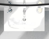 Umyvadlová páková baterie Grohe Plus v provedení supersteel s otočnou výpustí a odtokovou soupravou.