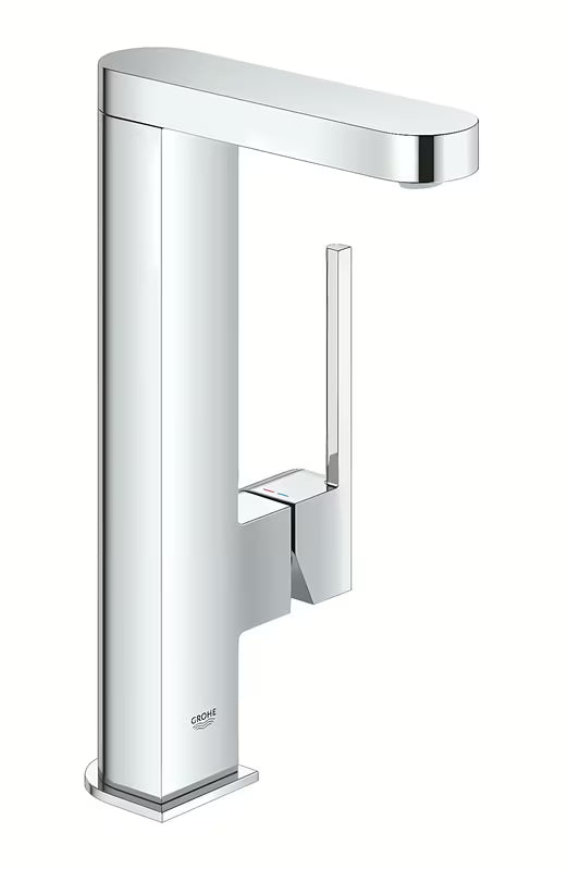 Chromová umyvadlová baterie Grohe Plus s vysokým výtokem, otočnou výpustí a pákovým ovládáním