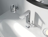Chromová umyvadlová baterie Grohe Plus s vysokým výtokem, otočnou výpustí a pákovým ovládáním