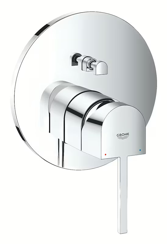 Podomítková sprchová a vanová baterie Grohe Plus v chromu s pákovým ovládáním a dvousměrným přepínačem.