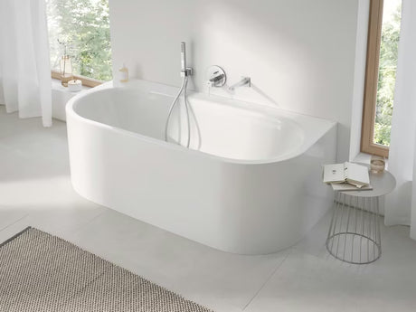 Podomítková sprchová a vanová baterie Grohe Plus v chromu s pákovým ovládáním a dvousměrným přepínačem.