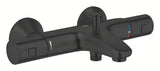 Termostatická nástěnná vanová baterie Grohe Precision v provedení matte black s přepínačem vana sprcha