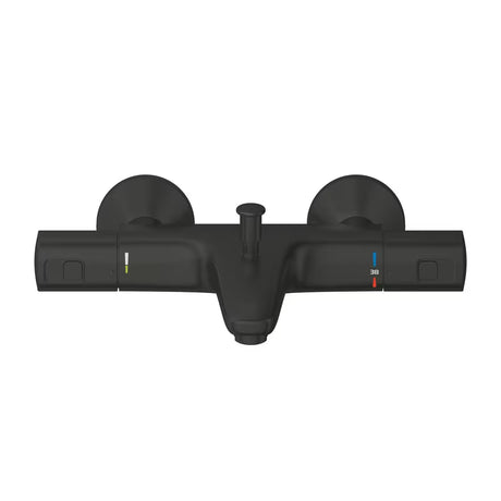 Termostatická nástěnná vanová baterie Grohe Precision v provedení matte black s přepínačem vana sprcha