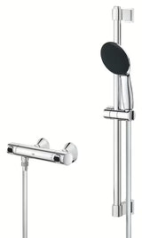 Grohe Precision Flow termostatická sprchová baterie v chromu se sprchovou soupravou a tyčí