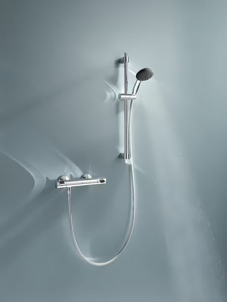 Grohe Precision Flow termostatická sprchová baterie v chromu se sprchovou soupravou a tyčí