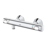 Termostatická nástěnná sprchová baterie Grohe Precision Flow v chromovém provedení se SafeStop a EcoJoy