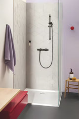 Termostatinė sieninė dušo maišytuvas Grohe Precision Start juodos matinės spalvos