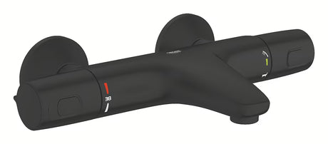 Grohe Precision Trend termostatická vanová baterie v matné černé pro nástěnnou montáž