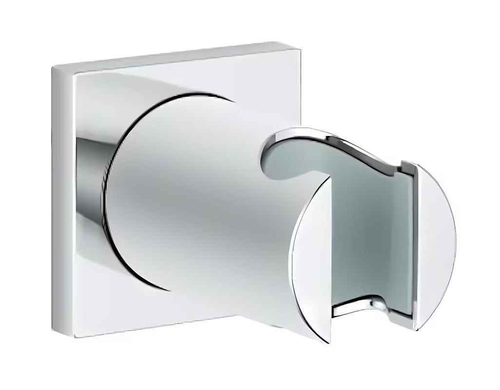 Pevný nástěnný držák sprchy Grohe Rainshower v chromu s hranatou rozetkou
