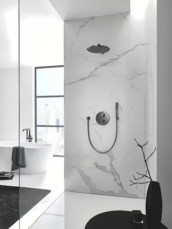 Nástěnná páková vanová baterie Grohe Lineare v chromovém provedení s přepínáním vana sprcha