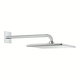 Chromová hlavová sprcha Grohe Rainshower 310 Mono Cube se sprchovým ramenem pro nástěnnou montáž