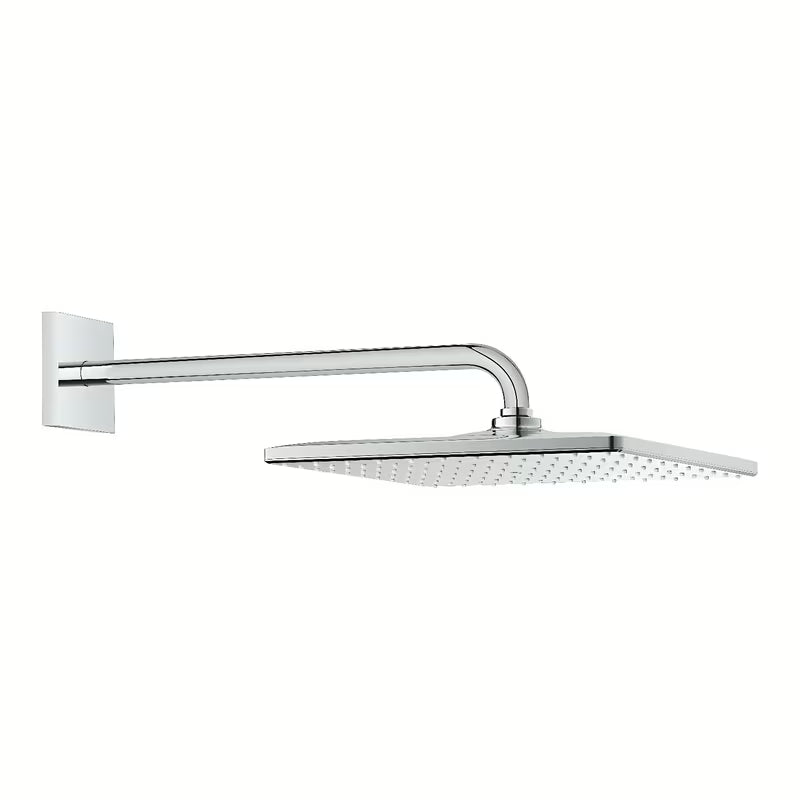 Chromová hlavová sprcha Grohe Rainshower 310 Mono Cube se sprchovým ramenem pro nástěnnou montáž