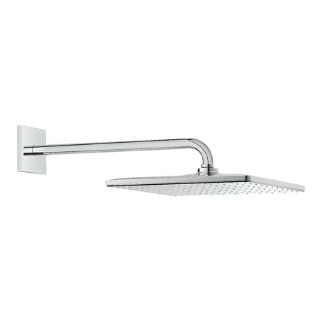 Chromová hlavová sprcha Grohe Rainshower 310 Mono Cube se sprchovým ramenem pro nástěnnou montáž