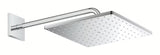 Chromová hlavová sprcha Grohe Rainshower 310 Mono Cube se sprchovým ramenem pro nástěnnou montáž