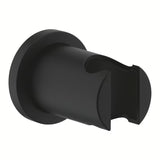 Pevný držák sprchy Grohe Rainshower neutral s kulatou rozetkou v barvě phantom black.