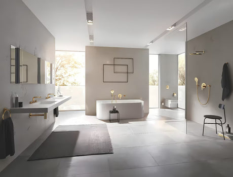 Podomítkový vývod Grohe Rainshower neutral s kulatou rozetou v povrchu Cool Sunrise