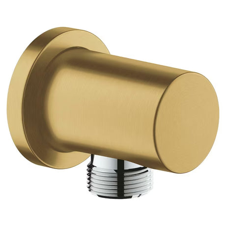 Podomítkový vývod Grohe Rainshower neutral s kruhovou rozetou v provedení Brushed Cool Sunrise
