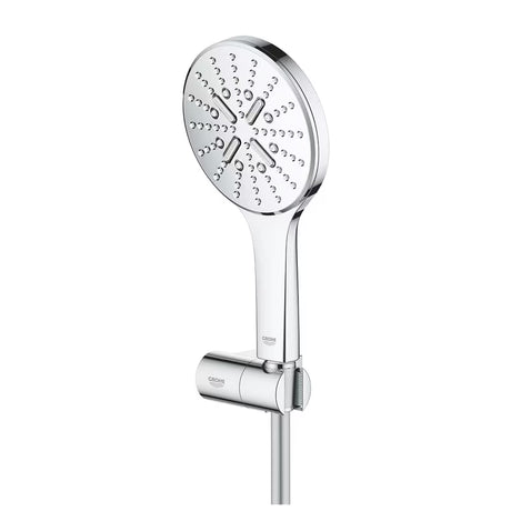 Chromový sprchový set Grohe Rainshower SmartActive 130 s ruční sprchou, držákem a hadicí 1500 mm