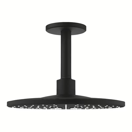 Hlavová sprcha Grohe Rainshower SmartActive 310 Phantom Black se sprchovým ramenem a dvěma režimy proudu