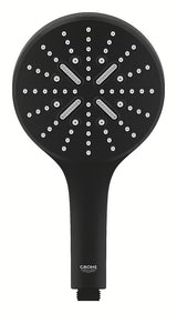 Ročna tuš ročka Grohe Rainshower Smartactive phantom black s 3 curki in upravljanjem SmartTip
