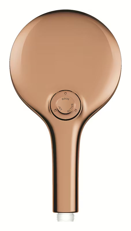 Ruční sprcha Grohe Rainshower 130 SmartActive v povrchové úpravě warm sunset se třemi režimy proudu.
