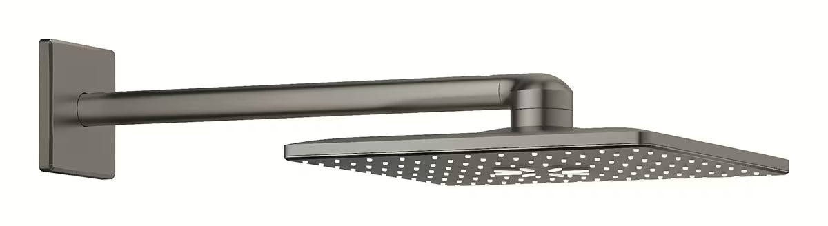 Hlavová sprcha Grohe Rainshower SmartActive Cube se sprchovým ramenem v povrchu kartáčovaný hard graphite