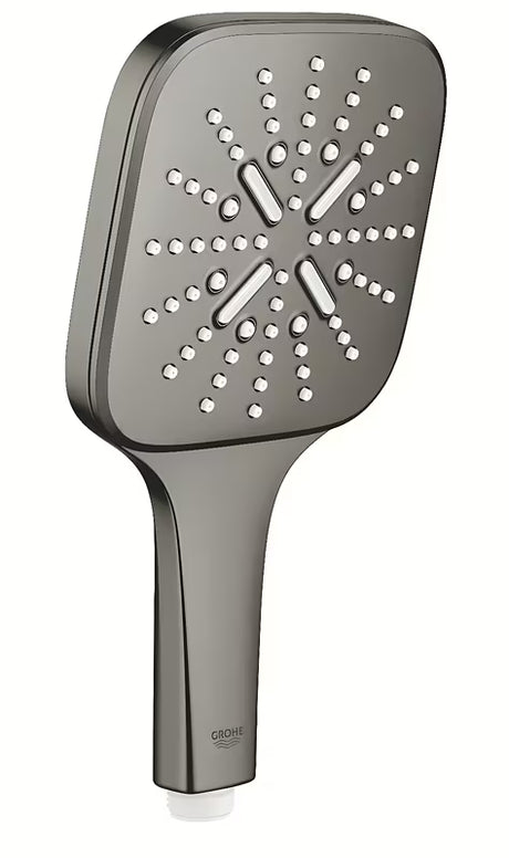 Ruční sprcha Grohe Rainshower 130 SmartActive Cube v barvě kartáčovaný hard graphite