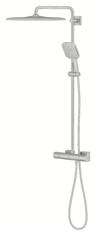 Grohe Rainshower System sprchový systém s termostatickou baterií v provedení supersteel