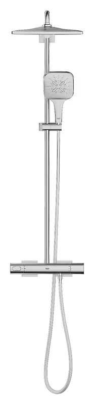 Grohe Rainshower System sprchový systém s termostatickou baterií v provedení supersteel
