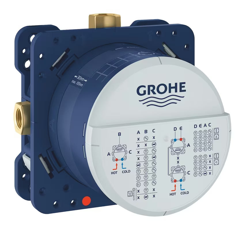 Podomítkové těleso Grohe Rapido SmartBox se stabilním vestavným boxem a ochranným obalem