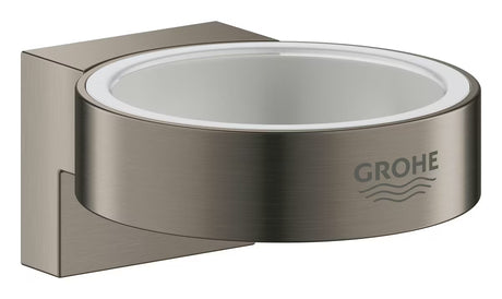 Nástěnný držák skleniček Grohe Selection bez skleničky v provedení kartáčovaný hard graphite
