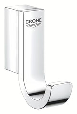 Chromový háček na župan Grohe Selection se skrytým upevněním a odolným povrchem Grohe StarLight.